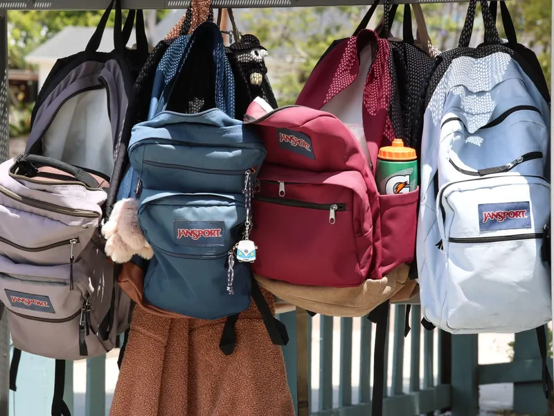 Cubbies where each child keeps their things